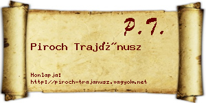 Piroch Trajánusz névjegykártya